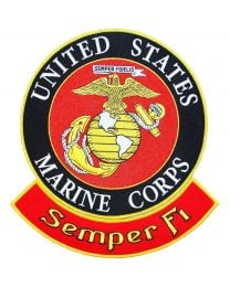 PATCH-USMC LOGO,SEMPER FI