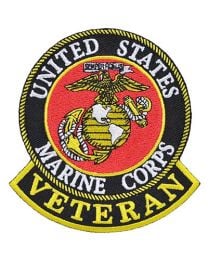 PATCH-USMC LOGO,VETERAN