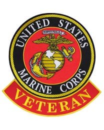 PATCH-USMC LOGO,VETERAN