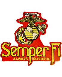 PATCH-USMC EGA,SEMPER FI