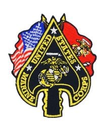 PATCH-USMC,SPADE,FLAGS