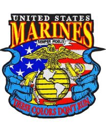 PATCH-USMC,THESE COLORS