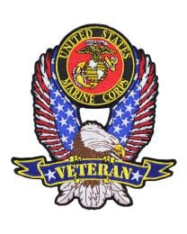 PATCH-USMC,VETERAN EAGLE