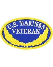 PATCH-USMC,VETERAN OVAL