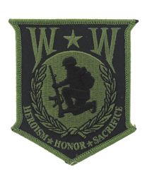 PATCH-WOUNDED WARRIOR,OD