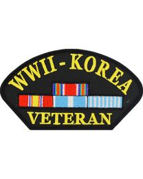 PATCH-WWII,HAT W/KOREA