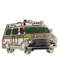 PIN-AMBULANCE,GRN/YLW