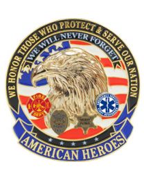 PIN-AMERICAN HEROES
