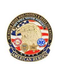 PIN-AMERICAN HEROES