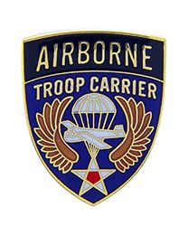 PIN-ARMY,ABN,TROOP CARR.