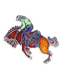 PIN-BUCKING BRONCO,RIDER