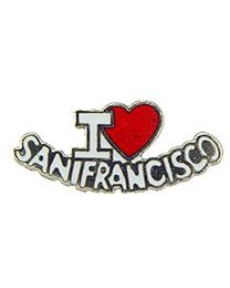 PIN-CA,SF,I LOVE