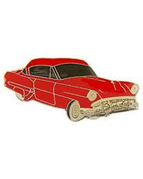 PIN-CAR,CHEVY,'54,RED