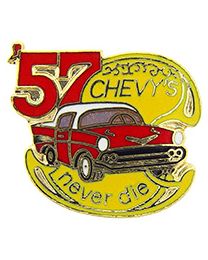 PIN-CAR,CHEVY,NEVER DIE