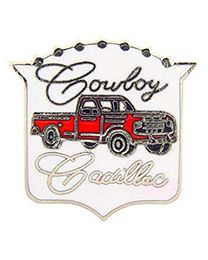 PIN-COWBOY,CADILLAC