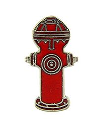 PIN-FIRE,HYDRANT,RED