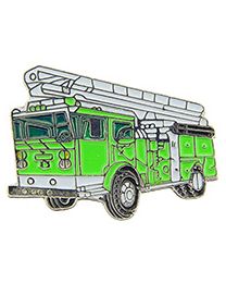 PIN-FIRE,TRUCK,LADDER,Grn