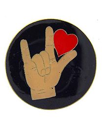 PIN-HOL,HEART,HAND