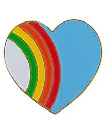 PIN-HOL,HEART,RAINBOW