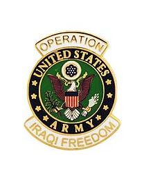 PIN-IRAQI FREED,ARMY LOGO