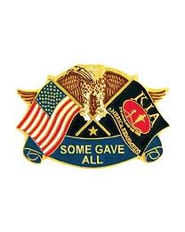 PIN-KIA,EAGLE & FLAGS,BLK