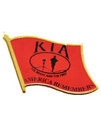 PIN-KIA,HONOR FLAG,RED