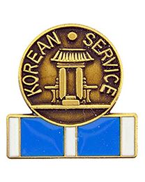 PIN-KOREA,SVC.MEDAL & RIB