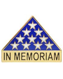 PIN-MEMORIAL FLAG