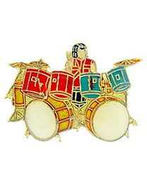 PIN-MUSIC,DRUMS & DRUMMER