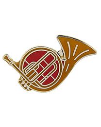PIN-MUSIC,HORN,FRENCH