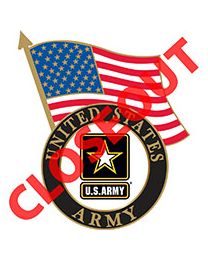 PIN-ARMY LOGO,W/USA FLAG