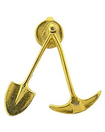 PIN-PICK/SHOVEL-GOLD