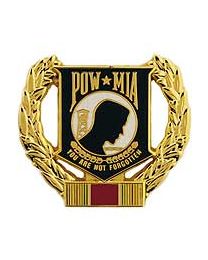 PIN-POW*MIA WREATH WWII