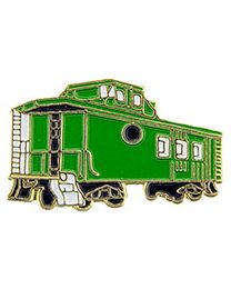 PIN-RR,CABOOSE,GRN