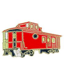 PIN-RR,CABOOSE,RED