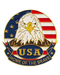 PIN-USA,FLAG,EAGLE,CIRCLE