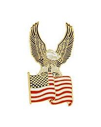 PIN-USA,FLAG,EAGLE,ON TOP