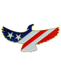 PIN-USA,FLAG,EAGLE,STARS