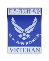 PIN-USAF,FLY,FIGHT,WIN VETERAN
