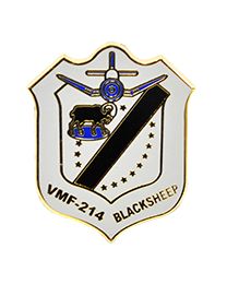 PIN-USMC,VMF-214,BLK,SHEP