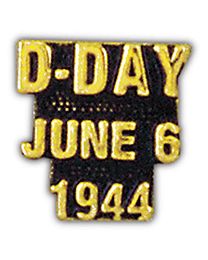 PIN-WWII,SCR,D-DAY 6/6/44