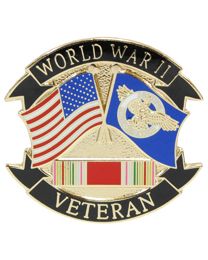 PIN-WWII,VET.RPT.DUCK FLG