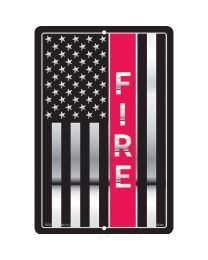 SIGN-FIRE DEPT.RED LINE
