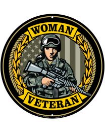 SIGN-WOMAN VETERAN,BDU