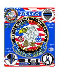STICKER-AMERICAN HEROES