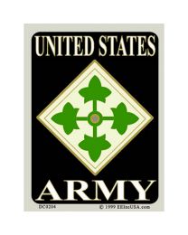 STICKER-U.S. ARMY,004TH DIV