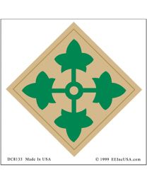 STICKER-U.S. ARMY,004TH DIV