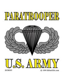 STICKER-U.S. ARMY,PARA,BAS