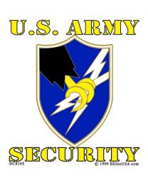 STICKER-U.S. ARMY,SECURITY