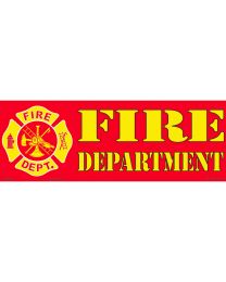 STICKER-FIRE DEPARTMENT